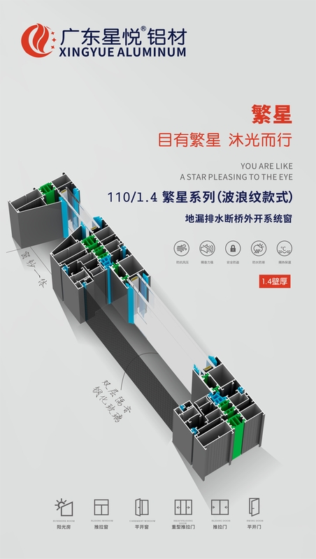 110/1.4繁星系列（波浪纹款式）