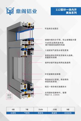 112窗纱一体内开（美加系列）